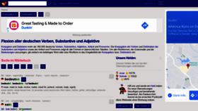 What Verbformen.de website looked like in 2022 (2 years ago)