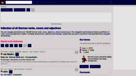 What Verbformen.com website looked like in 2022 (2 years ago)
