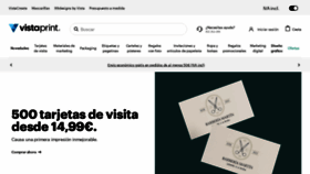 What Vistaprint.es website looked like in 2022 (2 years ago)