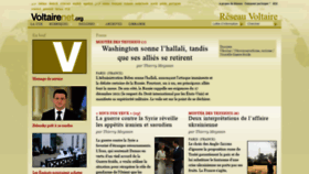 What Voltairenet.org website looked like in 2022 (2 years ago)
