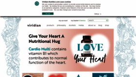 What Viridian-nutrition.com website looked like in 2022 (2 years ago)