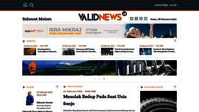 What Validnews.id website looked like in 2022 (2 years ago)