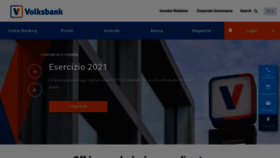 What Volksbank.it website looked like in 2022 (2 years ago)