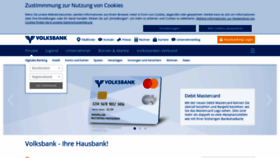 What Volksbank.at website looked like in 2022 (2 years ago)