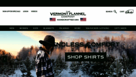 What Vermontflannel.com website looked like in 2022 (2 years ago)
