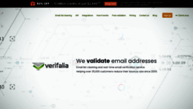 What Verifalia.com website looked like in 2022 (2 years ago)