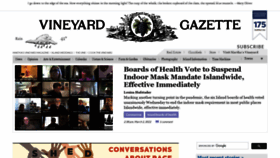 What Vineyardgazette.com website looked like in 2022 (2 years ago)
