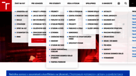 What Vut.cz website looked like in 2022 (3 years ago)