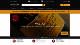 What Vino.com website looked like in 2022 (2 years ago)