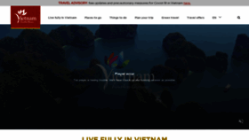 What Vietnam.travel website looked like in 2022 (2 years ago)