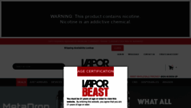 What Vaporbeast.com website looked like in 2022 (2 years ago)