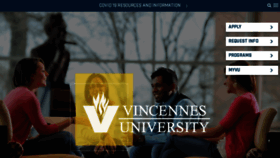 What Vinu.edu website looked like in 2022 (4 years ago)