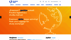 What Vgtu.lt website looked like in 2022 (3 years ago)