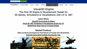 What Visual3d.net website looked like in 2022 (2 years ago)