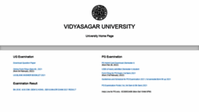 What Vidyasagar.ac.in website looked like in 2022 (2 years ago)