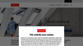 What Velux.com website looked like in 2022 (2 years ago)