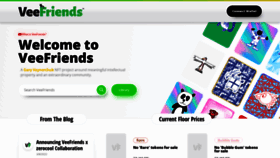 What Veefriends.com website looked like in 2022 (2 years ago)