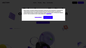 What Vectary.com website looked like in 2022 (3 years ago)