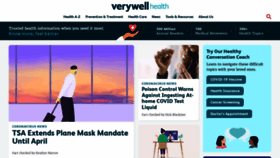 What Verywellhealth.com website looked like in 2022 (2 years ago)