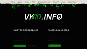 What Vkgo.info website looked like in 2022 (2 years ago)