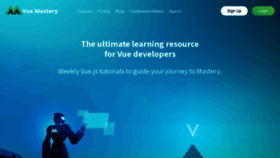 What Vuemastery.com website looked like in 2022 (2 years ago)