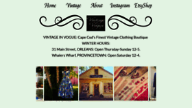 What Vintageinvogue.com website looked like in 2022 (2 years ago)