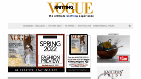 What Vogueknitting.com website looked like in 2022 (2 years ago)