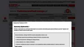 What Vademecumkadrowego.pl website looked like in 2022 (2 years ago)