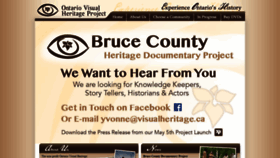 What Visualheritage.ca website looked like in 2022 (2 years ago)