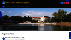 What Vclass.unila.ac.id website looked like in 2022 (2 years ago)