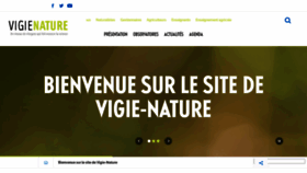What Vigienature.fr website looked like in 2022 (2 years ago)