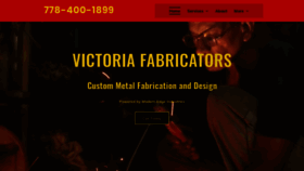 What Victoriafabricators.com website looked like in 2022 (2 years ago)