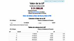What Valoruf.cl website looked like in 2022 (3 years ago)