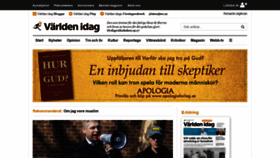 What Varldenidag.se website looked like in 2022 (2 years ago)