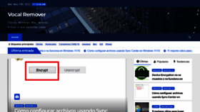 What Vocalremover.es website looked like in 2022 (3 years ago)