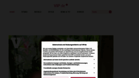 What Vip.de website looked like in 2022 (1 year ago)
