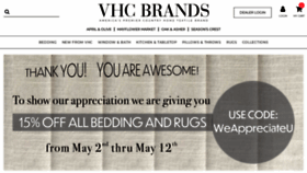 What Vhcbrands.com website looked like in 2022 (1 year ago)