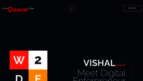What Vishaldawar.com website looked like in 2022 (1 year ago)