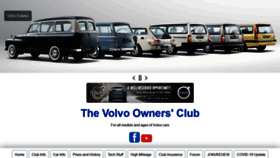What Volvoclub.org.uk website looked like in 2022 (1 year ago)