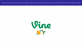 What Vine.co website looked like in 2022 (2 years ago)