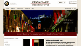 What Viennaclassic.com website looked like in 2022 (1 year ago)