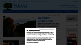 What Vira.cz website looked like in 2022 (1 year ago)