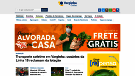 What Varginhaonline.com.br website looked like in 2022 (1 year ago)