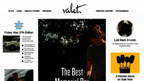 What Valetmag.com website looked like in 2022 (1 year ago)