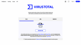 What Virustotal.com website looked like in 2022 (1 year ago)
