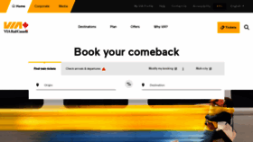 What Viarail.ca website looked like in 2022 (1 year ago)