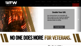 What Vfw.org website looked like in 2022 (1 year ago)