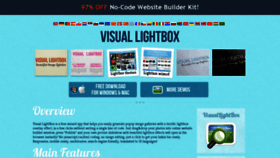 What Visuallightbox.com website looked like in 2022 (1 year ago)