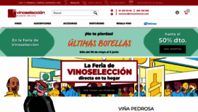 What Vinoseleccion.com website looked like in 2022 (1 year ago)