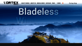What Vortexbladeless.com website looked like in 2022 (1 year ago)
